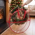 thumbnail image 5 of Christmas Wreath Storage Bag 24 inch with Zippered Opening and Carry Handles, Round Wreath Storage Container for Artificial Holiday Wreaths, Closet, Garage and Attic Organization, 5 of 6