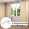 thumbnail image 2 of 5m Eyelet Curtain Tape 40 Rings Accessories Sewing Silver Curtains Blinds New, 2 of 5