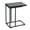 Black Oak, variant on Household Essentials Jamestown Extendable C-Shaped for Accessiblity Side End Table Rustic Slate Concrete and Black Metal