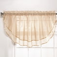 thumbnail image 2 of Belle Maison USA, LTD. Elegance Voile Layered Ascot Curtain Valance 60" x 24", 2 of 2