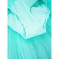 thumbnail image 6 of YONGHS Girls Shiny Sequins Sleeveless Ballet Leotard Tutu Dress Skirt Ballerina Princess Costume Green 14, 6 of 7
