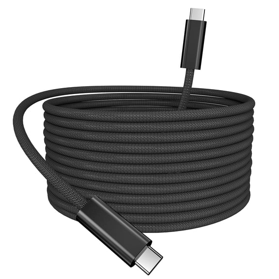 TianQiW Extra Long USB C to USB C Cable 5M 16.4FT, 60W PD Fast Charging Cord Black Compatible with iPhone 15 MacBook Air Pro iPad Pro Samsung Galaxy S22 S21 Note 20 Google Pixel