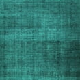 thumbnail image 1 of Ahgly Company Machine Washable Indoor Square Abstract Turquoise Blue Contemporary Area Rugs, 6' Square, 1 of 4
