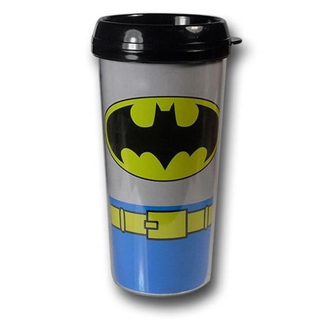 Batman mugbatcostplsttrvl Batman Costume Plastic Travel Mug Walmart
