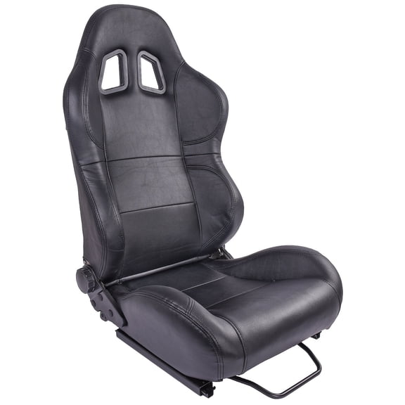 JEGS GS-1 High Back Sport Seat, Driver or Passenger Side Black