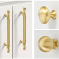thumbnail image 4 of Poignée en Laiton pour Porte d'Armoire, Poignée de Porte d'Armoire de Luxe Léger, Poignée en Cuivre Simple Doré-SHUNJING, 4 of 4