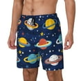 thumbnail image 2 of Fotbe Planets and Stars Men’s Swim Trunks Quick Dry Swim Shorts Board Shorts with Mesh Lining-X-Large, 2 of 9