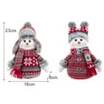 thumbnail image 7 of Snowman Plush Christmas Doll, Cute Soft Portable Stuffed Toy Home Office Shop Window Decor, 7 of 7