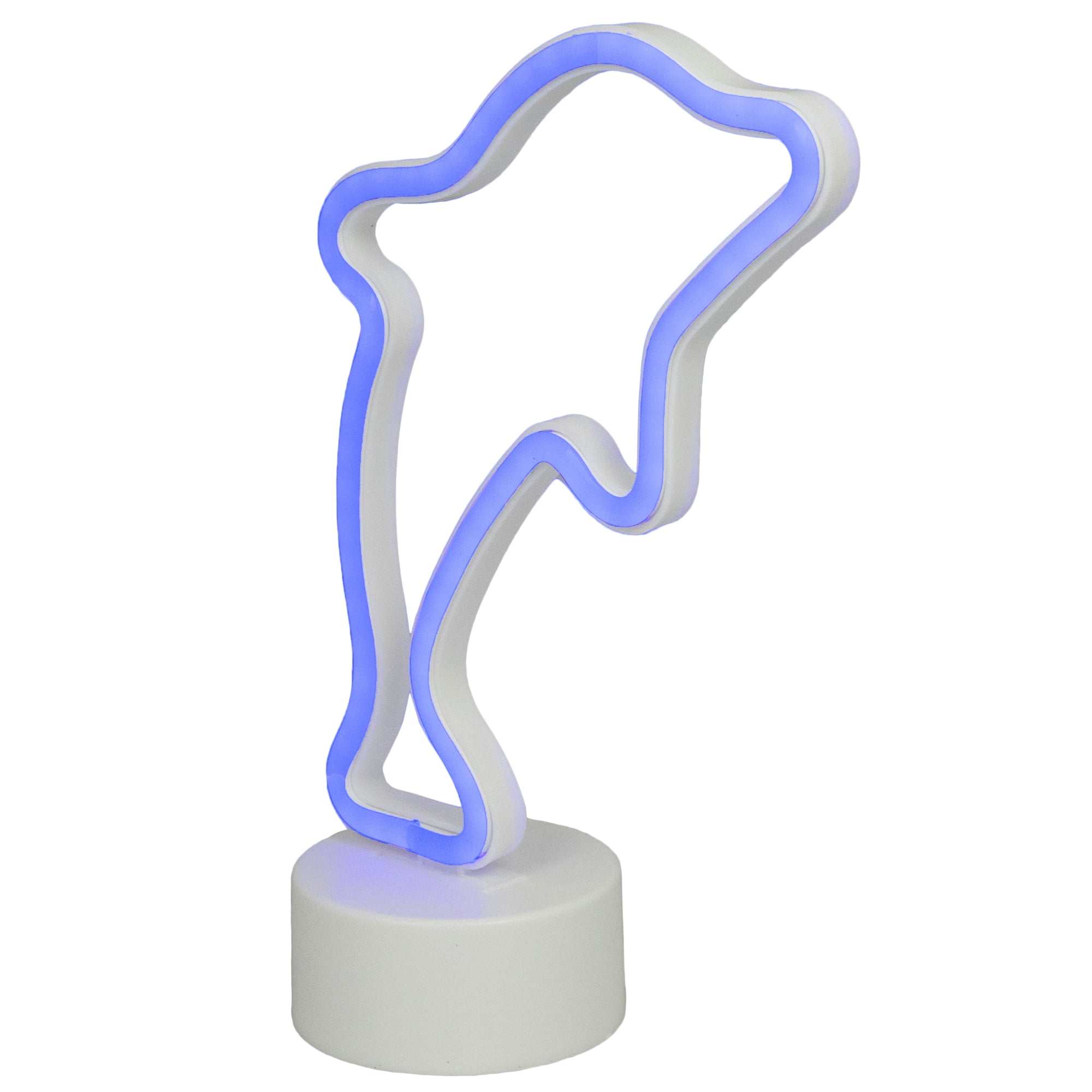 10.25" Blue Dolphin LED Neon Style Table Sign