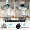thumbnail image 3 of BRANO Insert Range Hood Convertible 900 CFM Stainless Steel Kitchen Hood with Voice Control,36 inch, 3 of 7