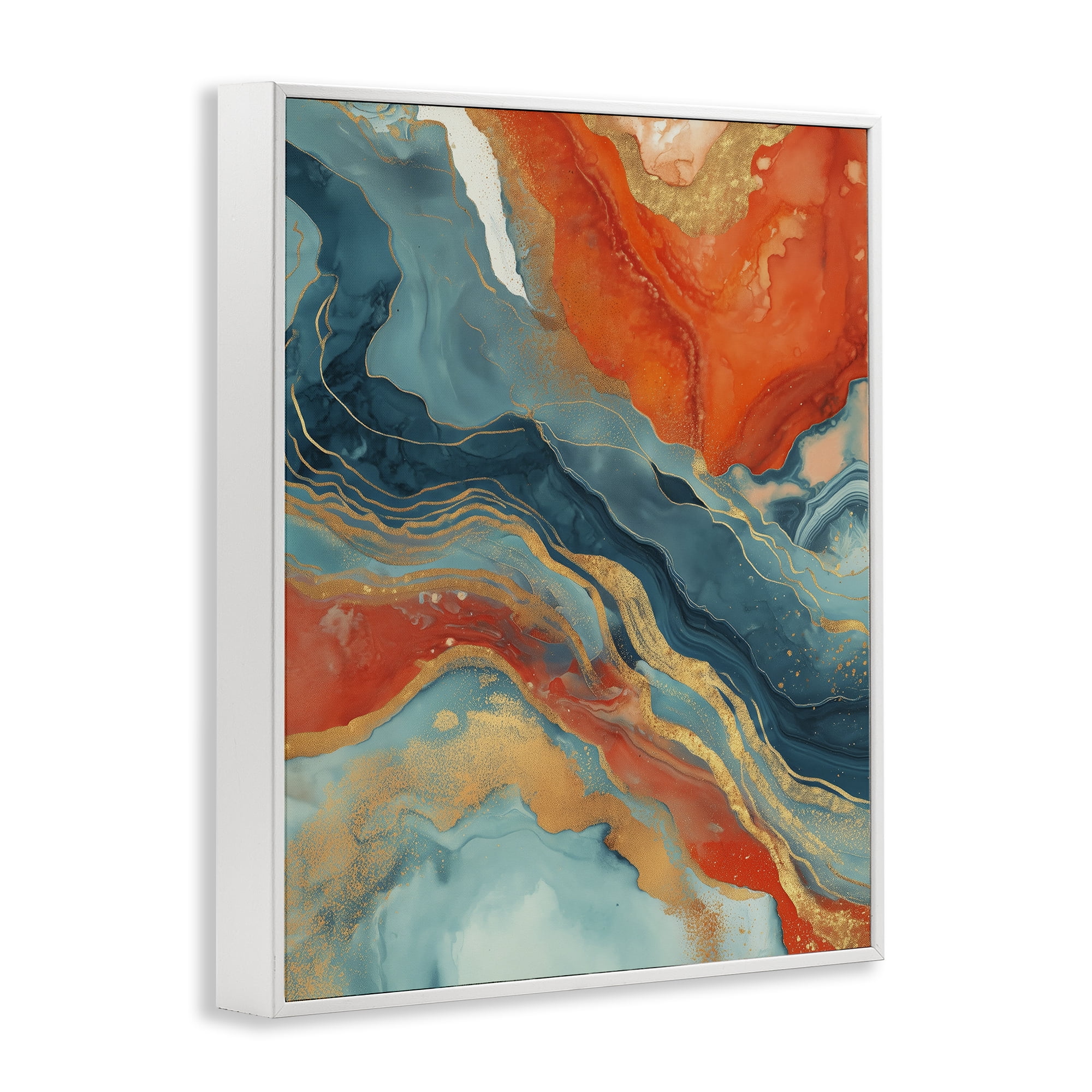 Stupell Industries Vibrant Fusion Movement White Framed Giclee Art, design by Svetlana Aleynikova