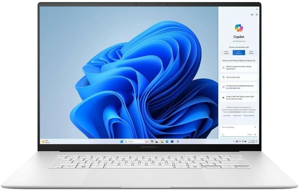 Restored ASUS Zenbook S 16&nbsp;16” 3K OLED Touchscreen AMD Ryzen AI 9 365 2.0 GHz 24GB 1TB SSD AMD Radeon 880M Graphics Windows 11 Home, White - UM5606WA (Refurbished)