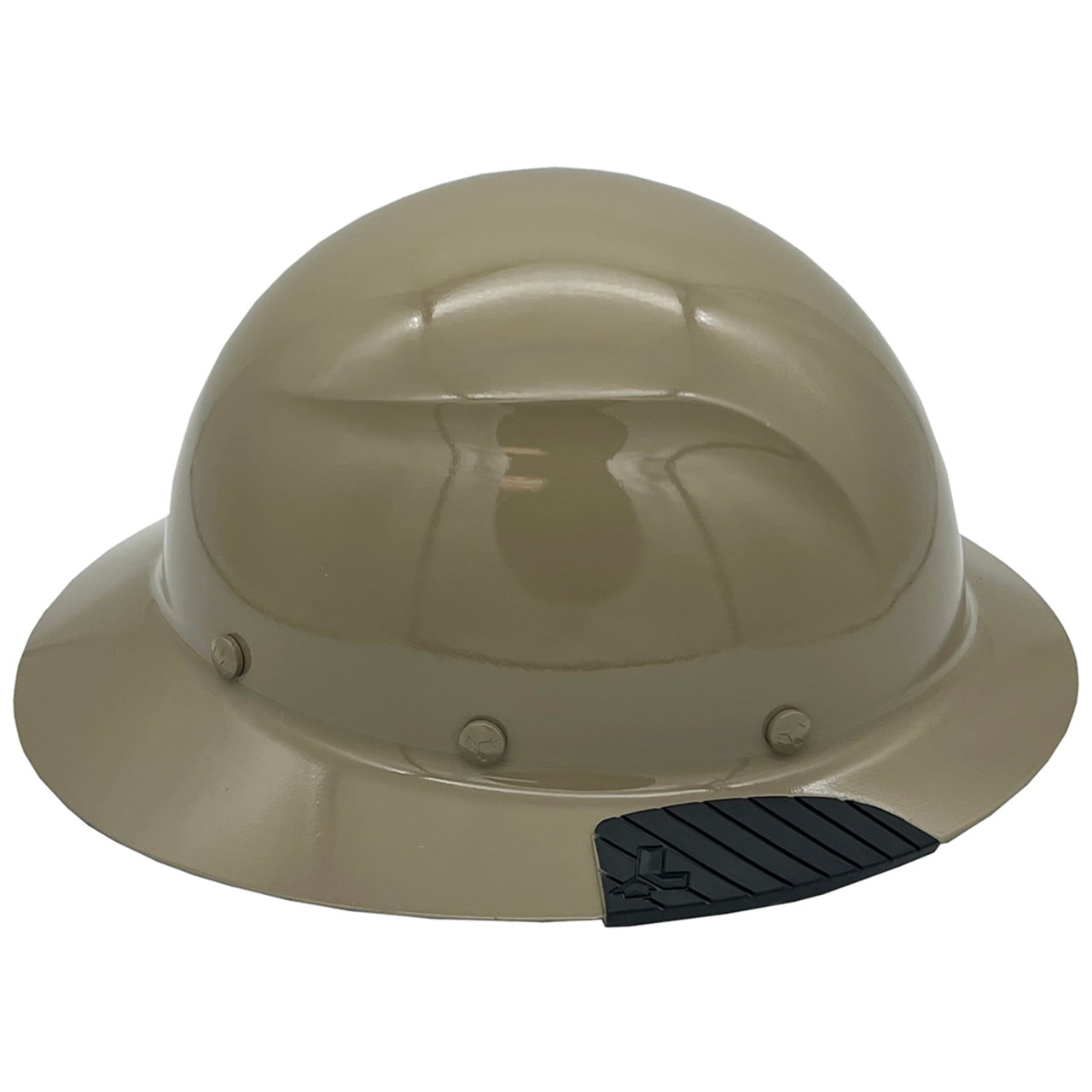 DAX Fiberglass Composite Hard Hat - Full Brim Khaki with Tote