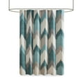 thumbnail image 3 of INK+IVY Alpine Cotton Printed Shower Curtain in Aqua 72x72", 3 of 9