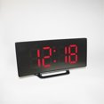 thumbnail image 1 of Reloj electrónico curvo creativo, reloj LED de pantalla grande, reloj con espejo, reloj despertador silencioso, 1 of 6