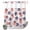 Red Blue Ivory, variant on No Hook Shower Curtain, American Flag Shower Curtains for Bathroom with See Through Top Window, 250 Anniversary Freedom Veteran Day Firework Waterproof & Washable Bath Curtain Long 72"x78"