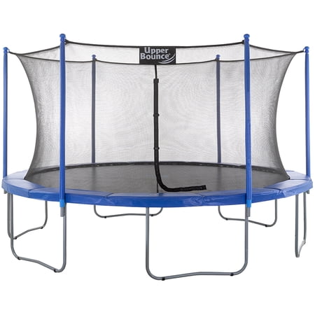 Upper Bounce 12-Foot Trampoline  with Enclosure Net  Blue