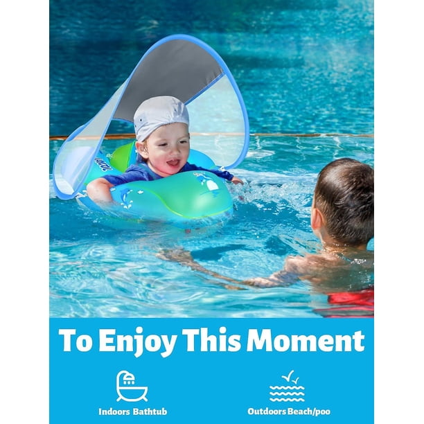 Bouée siège bébé Swim Safe (0-1 an) – Gonflable avec dossier et maintien sécurisé