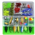 thumbnail image 1 of Fiudx Juego de 101 Señuelos para Pesca de Trucha, Cebos Blandos y Duros, Anzuelos y Accesorios, Caja de Plástico Resistente, Surtido de Señuelos para Todo Tipo de Pesca, Ideal para Aficionados a La P, 1 of 2