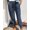 Blue, variant on Womens Soft Casual Drawstring Tie Elastic Waist Loose Jogger Pants Leopard Printed Track Pants with Pockets Brown XL