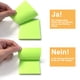 thumbnail image 2 of Notas adhesivas 2" x 2" Blocs autoadhesivos de colores brillantes 6 blocs/paquete de 100 hojas/bloc total 600 hojas Zhivalor CWY-1454, 2 of 5