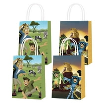 16 Pcs For Wild Kratts Theme Party Bags,Candy Gift Bags,With Handles Favor Bags Party Favor Bags for Boy Girls Birthday Party,Birthday Party Decorations