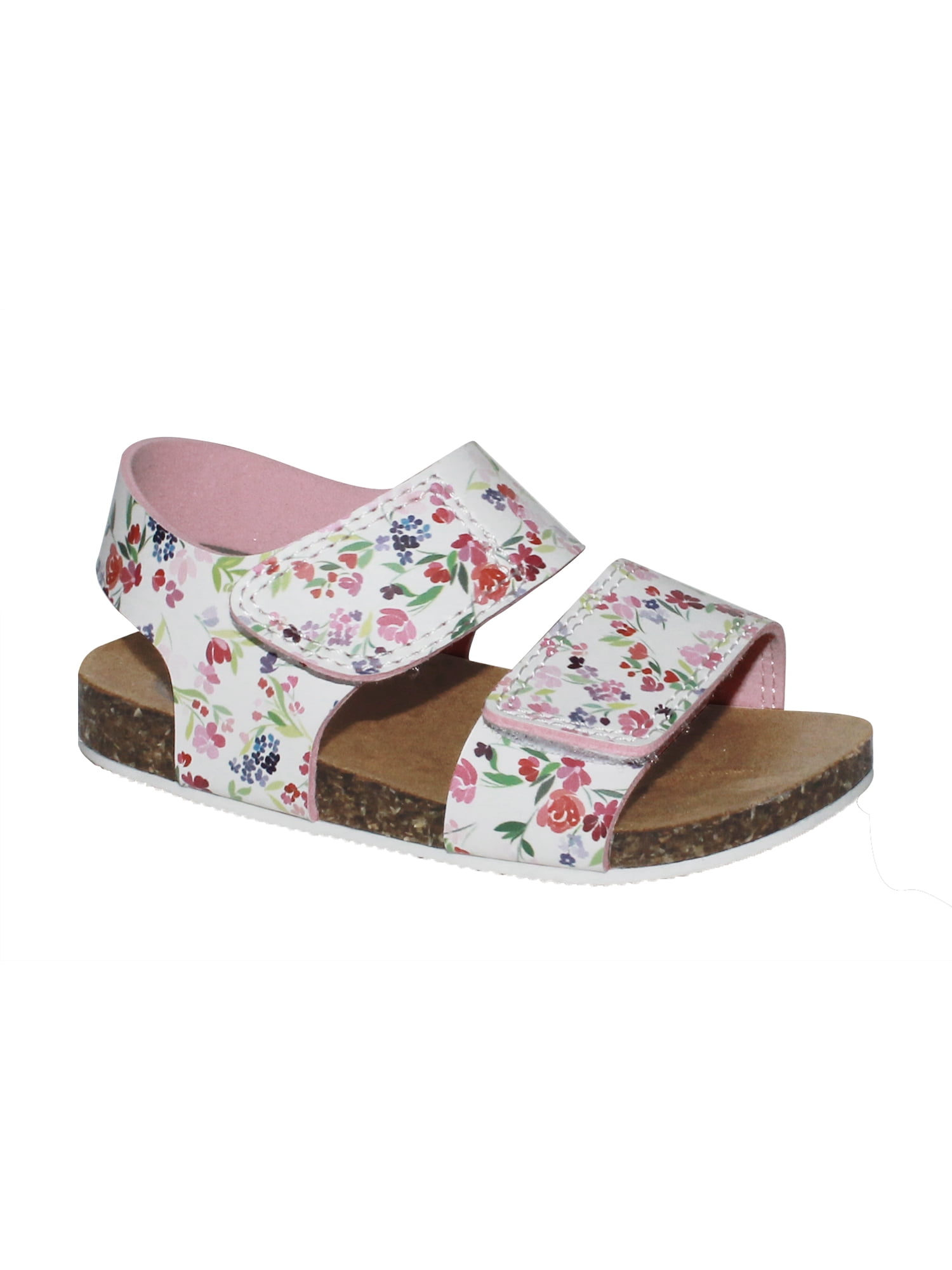 Wonder Nation Girls Chunky Nature Sandals Sizes 13 6 Walmart Com