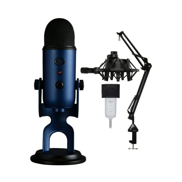 Yeti USB Microphone (Midnight Blue) with Accessory Bundle -