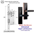 thumbnail image 2 of Electronic Lock Bluetooth Smart Door Lock Fingerprint Lock Password IC Card Key For Smart Home ,Integrated Smart Home, 2 of 5