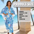 thumbnail image 2 of DISNIMO Daisy Print Women's Kaftan Dress V Neck Summer Beach Cover Up for Swimsuit Batwing Sleeve Caftan Dresses Women's Long Cover Up for Bathing Suit, 2 of 7