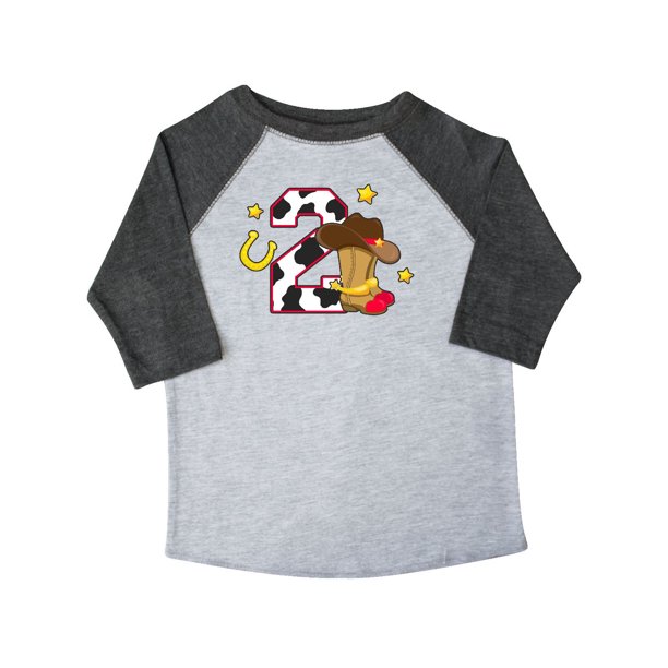 Inktastic Cowboy Birthday Two Years Old With Cowboy Boots Toddler T Shirt Walmart Com Walmart Com