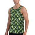 thumbnail image 2 of Rateoe Broccoli 3 Pattern Sleeveless Gym Shirt Muscle Tee Breathable Workout Shirt Slim-Fit Tank Quick Dry Fit Muscle Tank Top Bodybuilding Sleeveless T Shirt-X-Large, 2 of 7