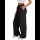 thumbnail image 2 of Pantalones Deportivos de Pierna para Mujer, de Cintura Alta, Holgados, con Cordón y Bolsillos Negro M, 2 of 7