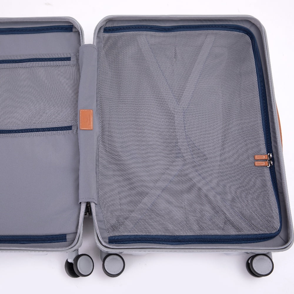 Yougu 24" Carry on Luggage Lightweight Suitcase TSA Lock USB,Blue