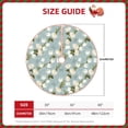 thumbnail image 2 of Rateoe Tulips Flowers Pattern Christmas Tree Skirt with Ties , Christmas Tree Decorations, Farmhouse Christmas Decor Xmas Holiday Decorations-30", 2 of 6