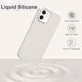 thumbnail image 2 of iPhone 12 Case, Phone Case iPhone 12 Pro, Slim Thin Soft Silicone Gel Shockproof Protective Hard Bumper Drop Protection Girls Women Boy Men Cute iPhone 12/12 Pro Cover, Light Grey Design, 2 of 14