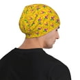 thumbnail image 5 of Naloa Mardi Gras Crayfish and Fleur de lis Soft Beanie Hat, Knit Beanie Daily Beanie in Fine Knit for Women Men Winter Travel, Outdoor, 5 of 7