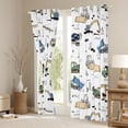 thumbnail image 3 of Homewish Kawaii Truck Blackout Curtains Set of 2 (52x84 Each) for Preppy Kids Children,Cat Theme Window Curtains,Construction Vehicles Curtains and Drapes,Microfiber Bedroom Decor, 3 of 6