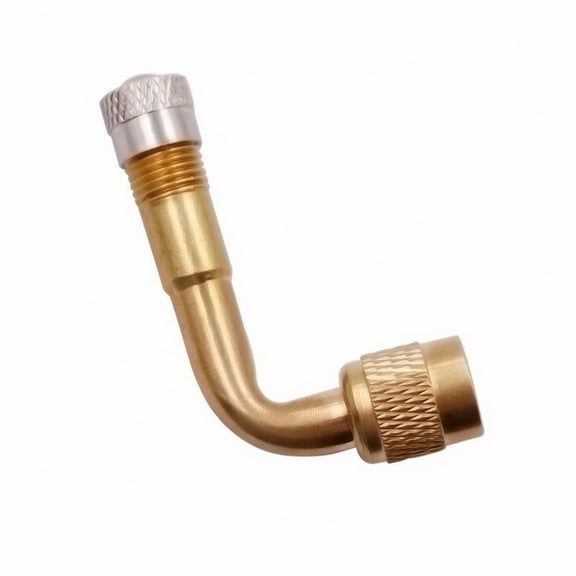 freneci 1 Pack Tire Valve Stem Extension Adapter Brass 0.79 Inch Threaded Port for Deep Rim SUV E-bike Inflation