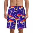 thumbnail image 1 of Board Shorts Summer Psychedelic Hawaii Beach Short Pants Men Running Surf Fast Dry Printed Swim Trunks, 1 of 5