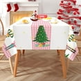 thumbnail image 5 of Christmas Nutcracker Tree Tablecloth Waterproof, Red Table Cloth Rectangle Stain Resistant, Washable Table Cover for Home Kitchen Dining Party Decoration (60×120 Inch), 5 of 6