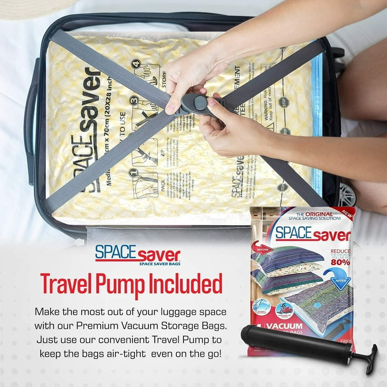 Save 80% more space when traveling - Clothing vacuum sealer 