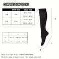 thumbnail image 2 of 8 Pairs Compression Socks for Men Women Knee Support Hose Medias De Compresion Para Mujer Nurse Nursing School Student Accessories for Work Leg Long Stockings Pregnancy Maternity Travel, 2 of 6