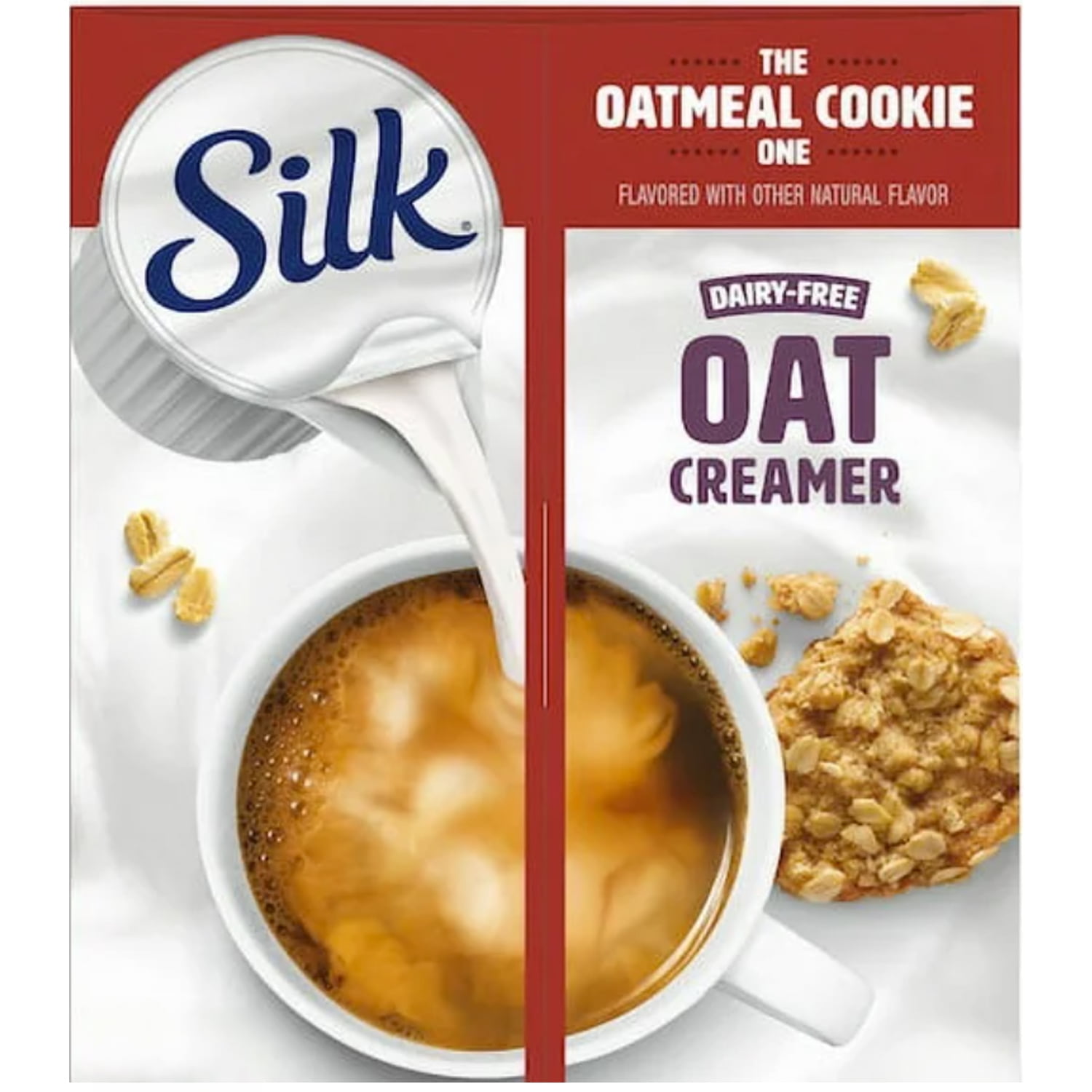 Silk Oat Milk Oatmeal Cookie Single Serve Non-Dairy Creamer, 0.5 fl. oz. cup l Pack of 50