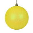 thumbnail image 1 of Vickerman N592078DG Ornement Boule de 8 Po en Finition Pailletée Jaune avec Bouchon Percé, 1 of 1