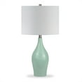 thumbnail image 1 of Henn&Hart 14" Teal Porcelain Porcelain/Fabric Table Lamp, 1 of 9