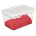 thumbnail image 4 of (4 pack) Sterilite 20 Qt./18.9 L Storage Box, White, 4 of 6