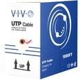 thumbnail image 1 of Cable Ethernet VIVO CCA Cat5e 24 AWG 305 m UTP rojo, 1 of 9