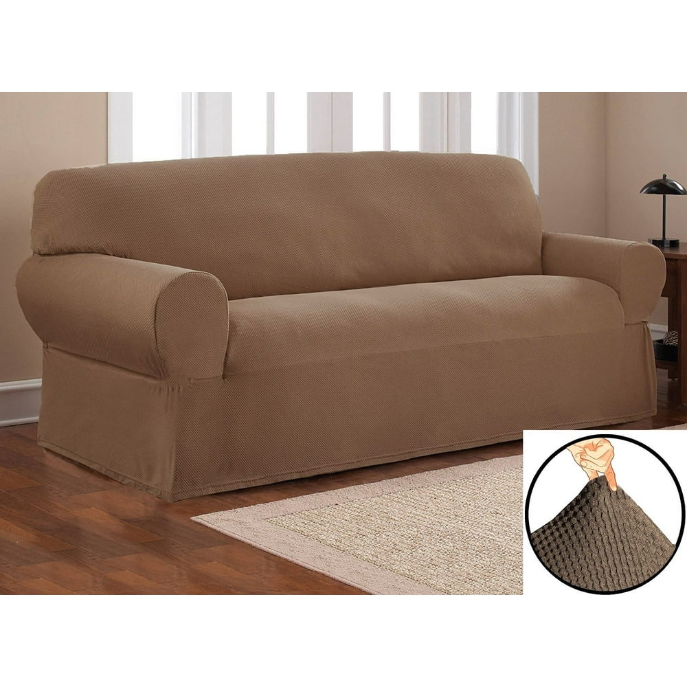 Orly'sDream Heavy Duty Stretch Form Fit Pique Fabric Sofa Slipcover set