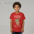 thumbnail image 2 of Boy's Star Wars Valentine's Day Yoda One for Me Simple  Graphic Tee Red X Small, 2 of 9